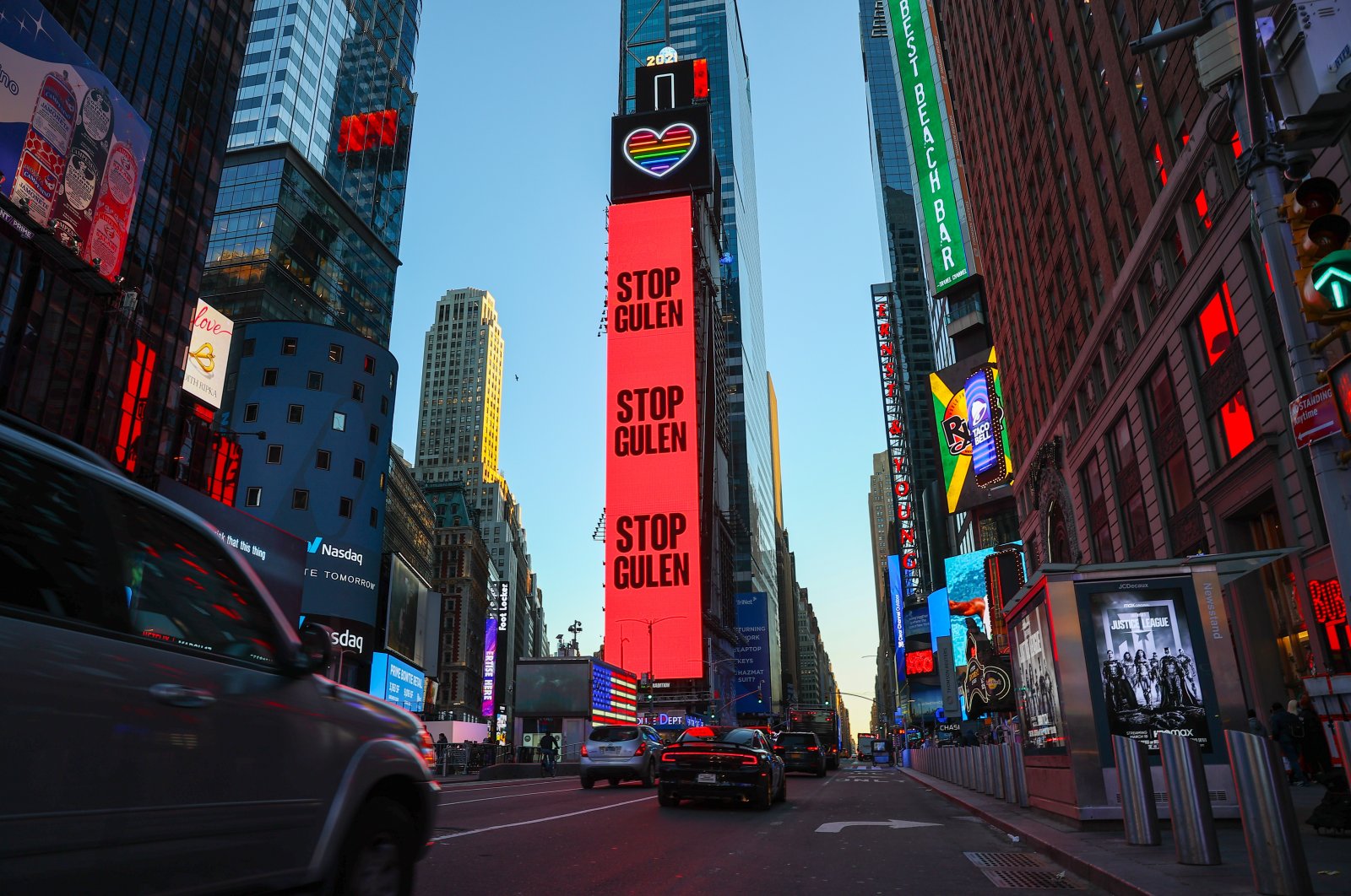 “Stop Gülen” ad displayed in NYC in response to FETÖ defamation