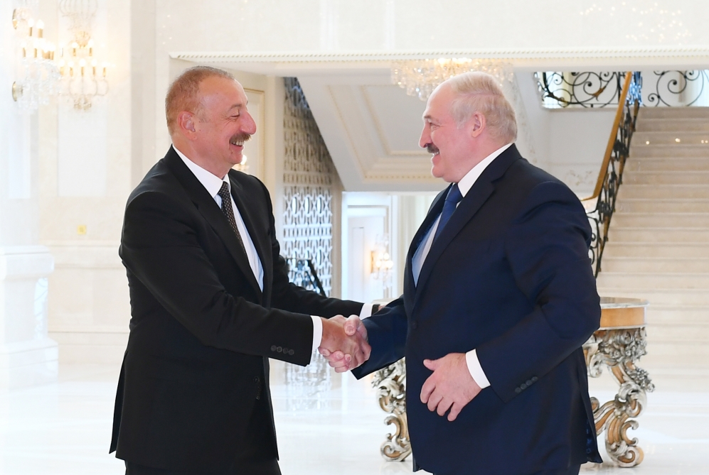 Azerbaijani, Belarus Presidents Held One-on-one Meeting
