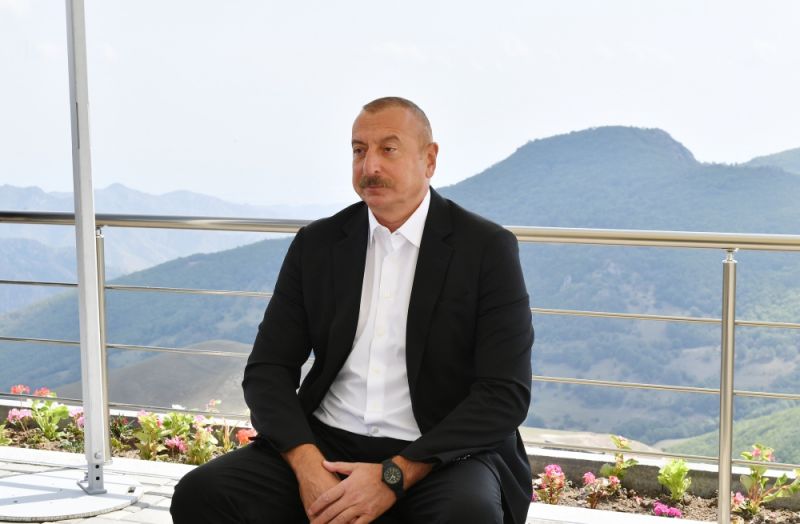 Ilham Aliyev: There is neither status, nor Nagorno Karabakh