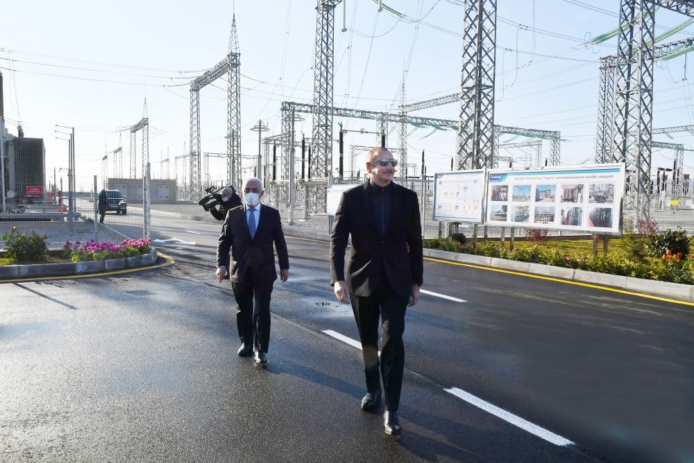 President Ilham Aliyev inaugurates newly renovated 330 kV “Yashma” junction substation
