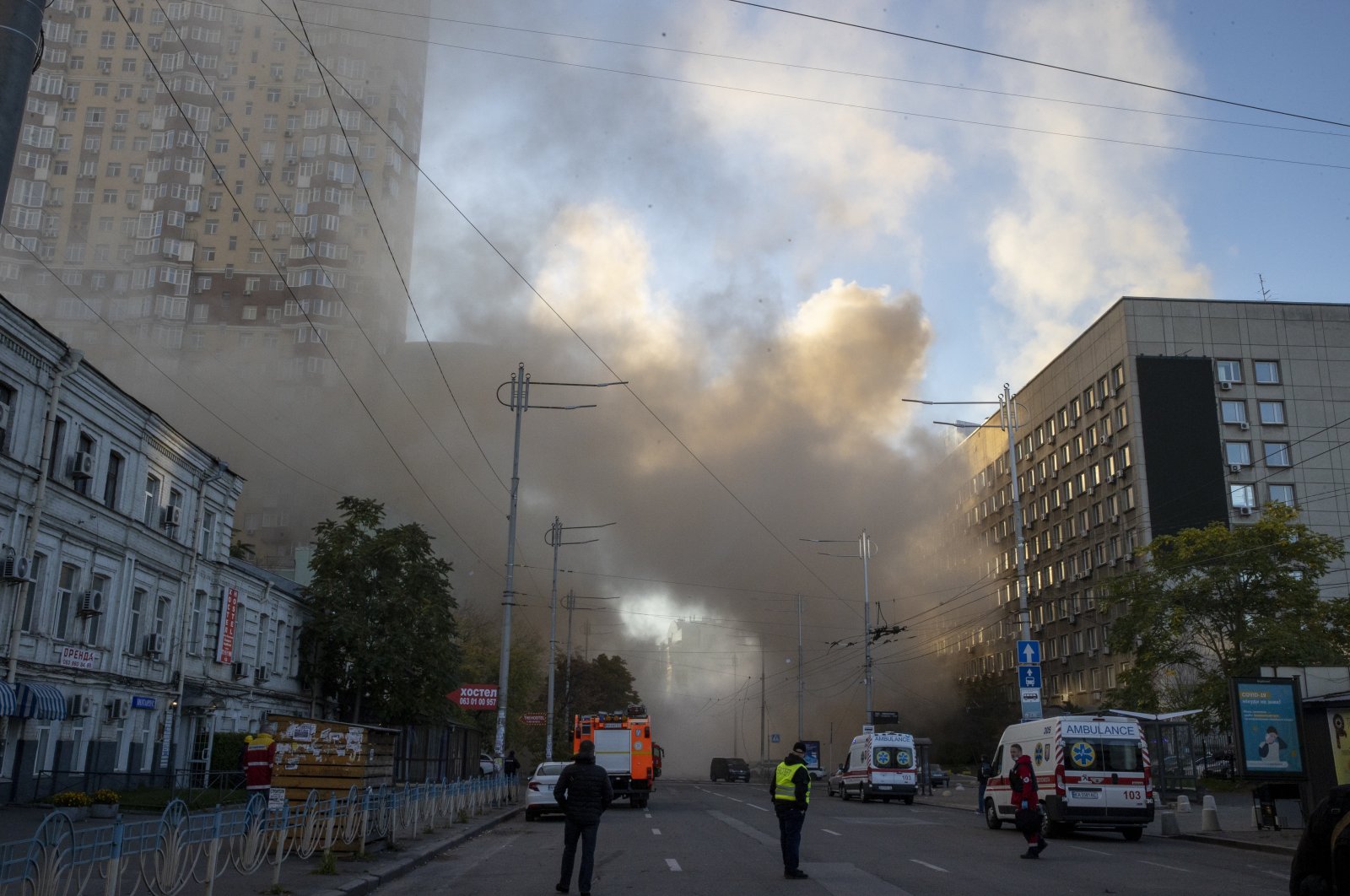 ‘Kamikaze drones’ blast central Kyiv for second time in a week