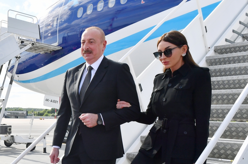 President of Azerbaijan Ilham Aliyev arrived in Lithuania for official visit
