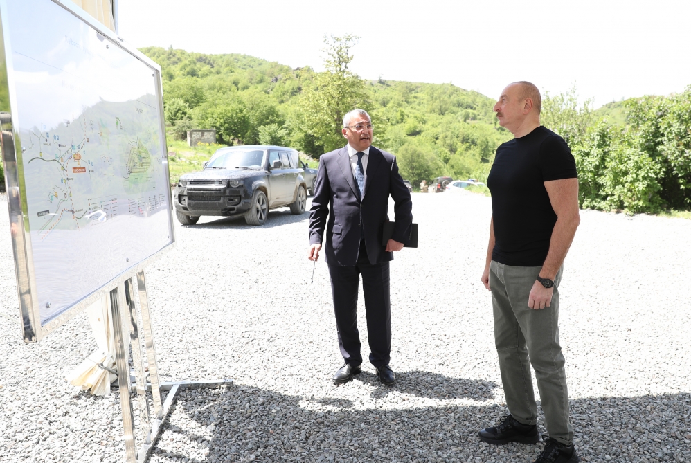 President of Azerbaijan Ilham Aliyev visited Kalbajar district