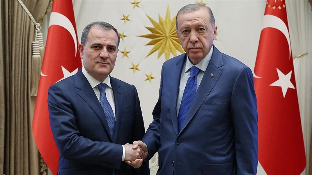 Turkish President Recep Tayyip Erdogan receives Azerbaijani Foreign Minister