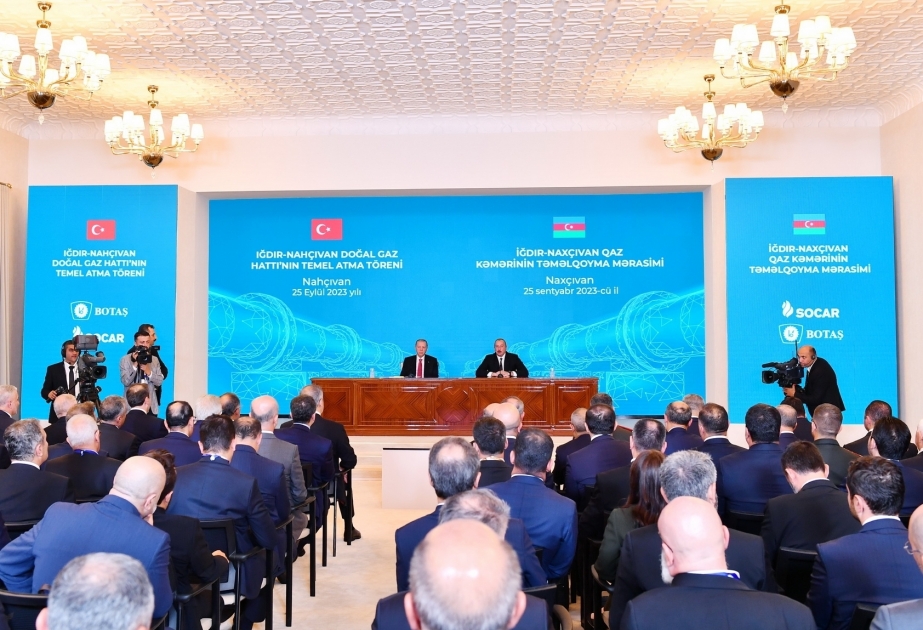 Signing of protocol of intent on the construction of the Kars-Nakhchivan railway is a historic event